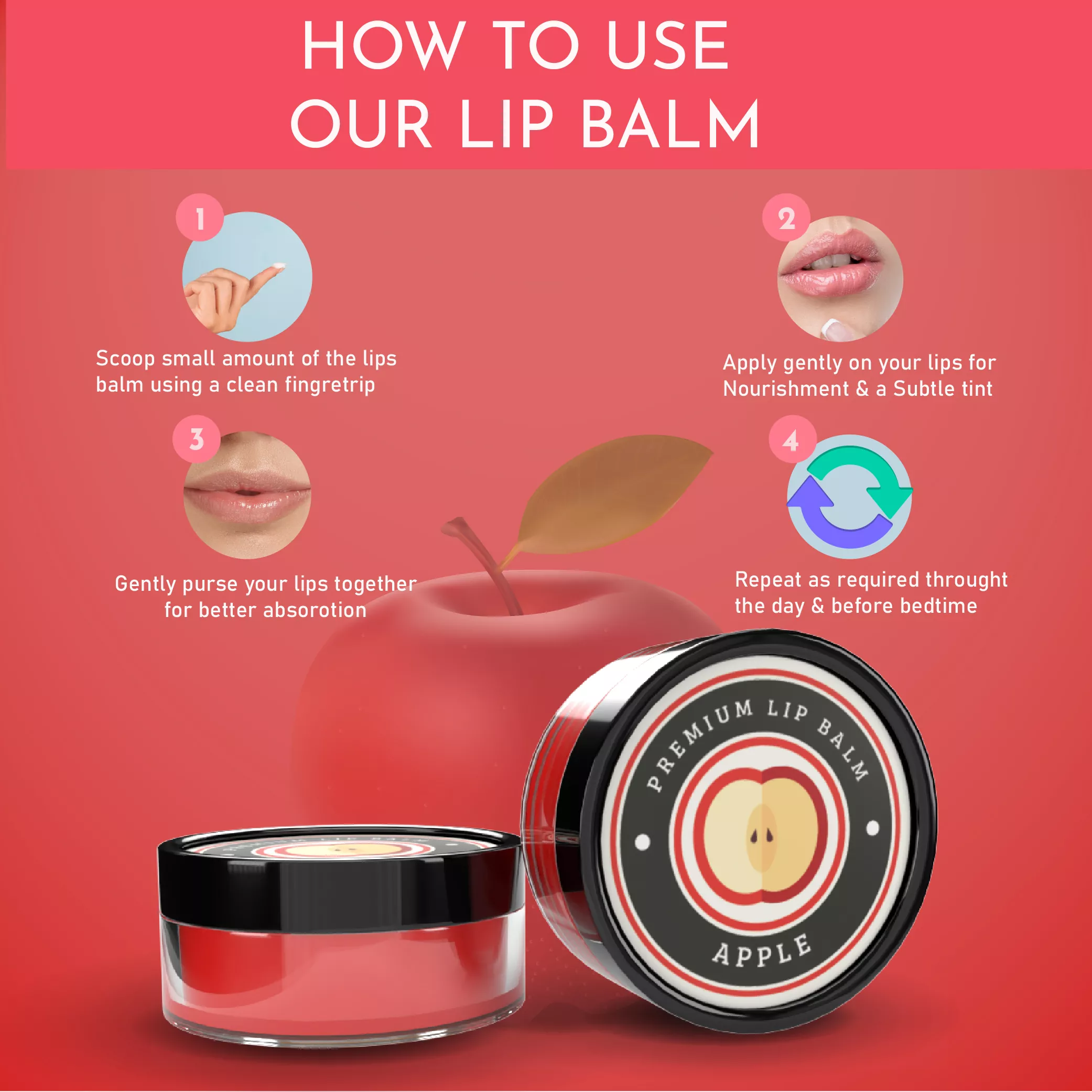 Apple Lip Balm (8g)